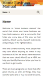 Mobile Screenshot of homebusinessmanual.org
