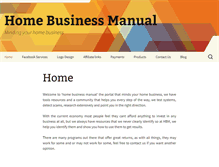 Tablet Screenshot of homebusinessmanual.org